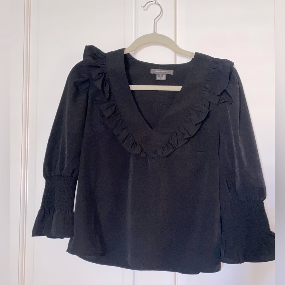 French Connection Ruffle Top